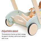 Giant Bean wooden push toy with animated galloping ponies