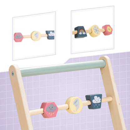 High quality birch wood construction of pony baby walker