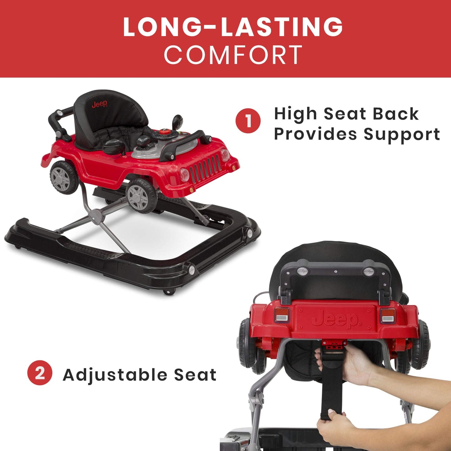 Jeep walker snack tray configuration after removing toys