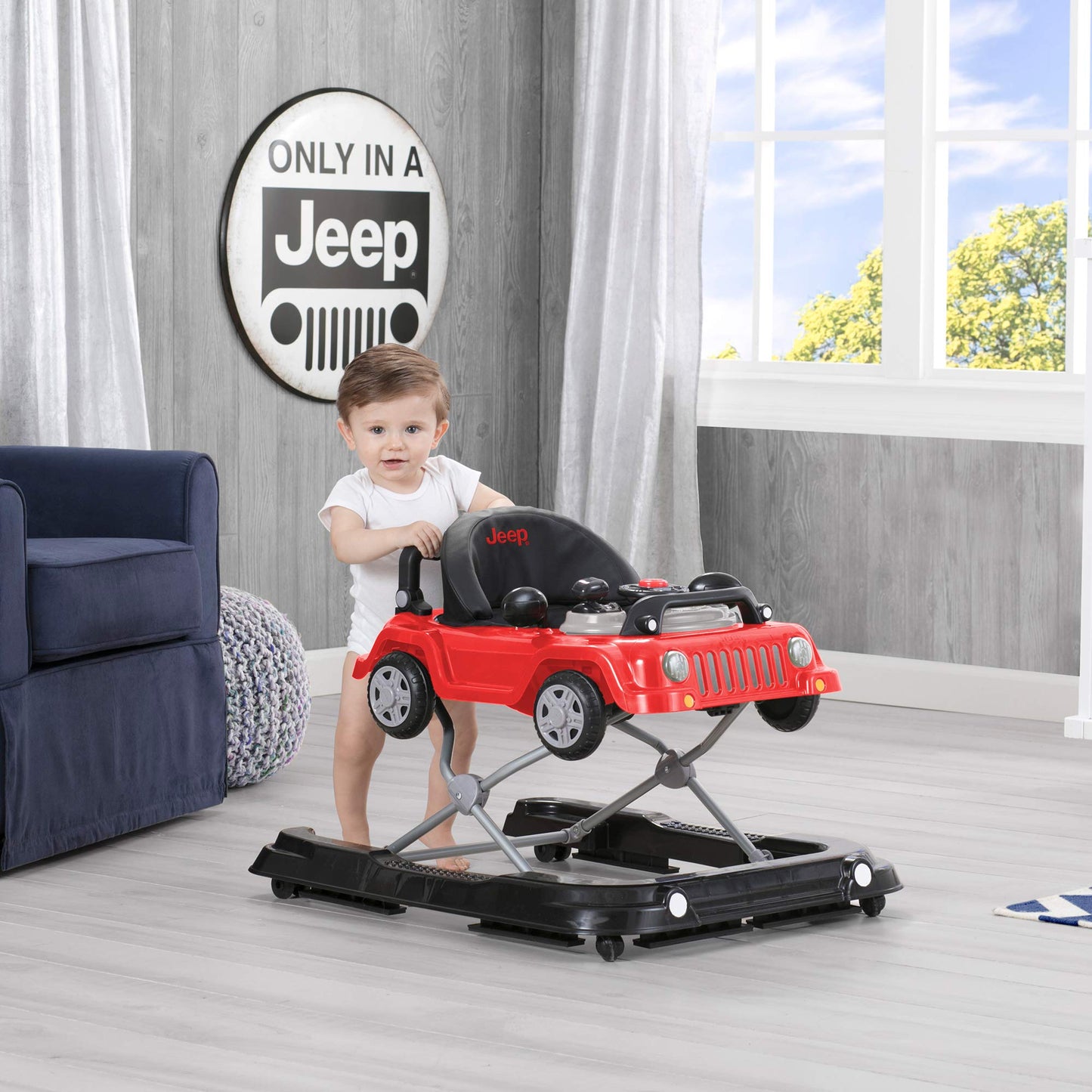 Jeep Classic Wrangler walker in push-behind mode