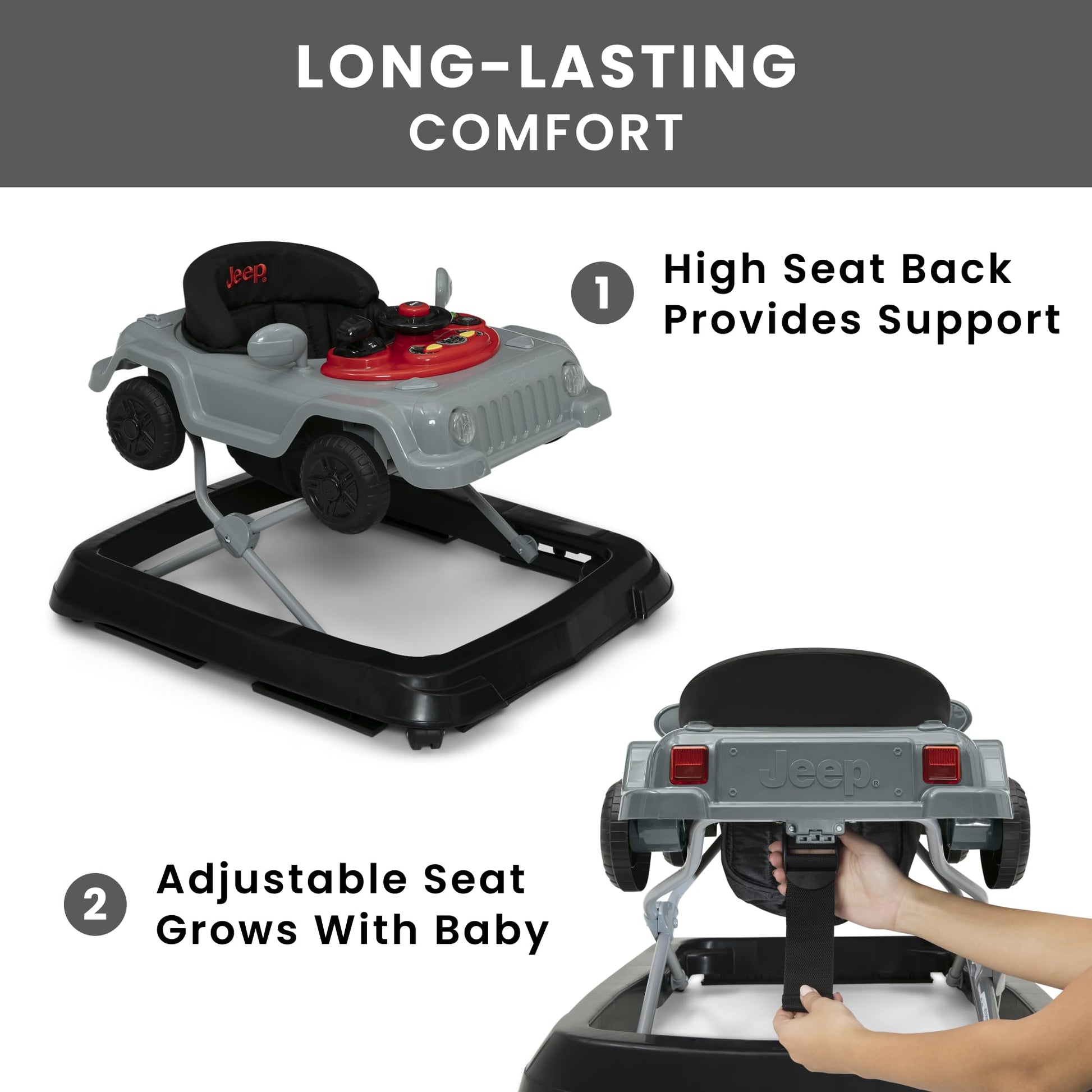 Jeep Wrangler walker folded for storage