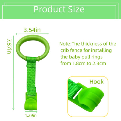 Multicolor toddler standing assistant rings in packaging