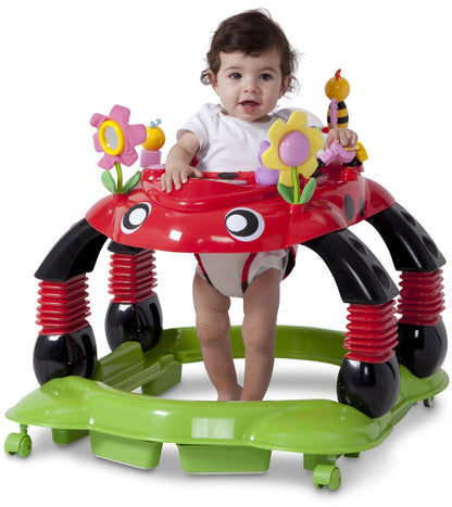 Side profile of Delta Children 4-in-1 baby activity walker