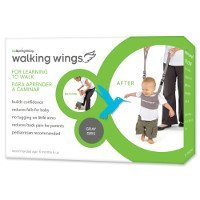 UpSpring Baby walking harness showing adjustable straps and padding