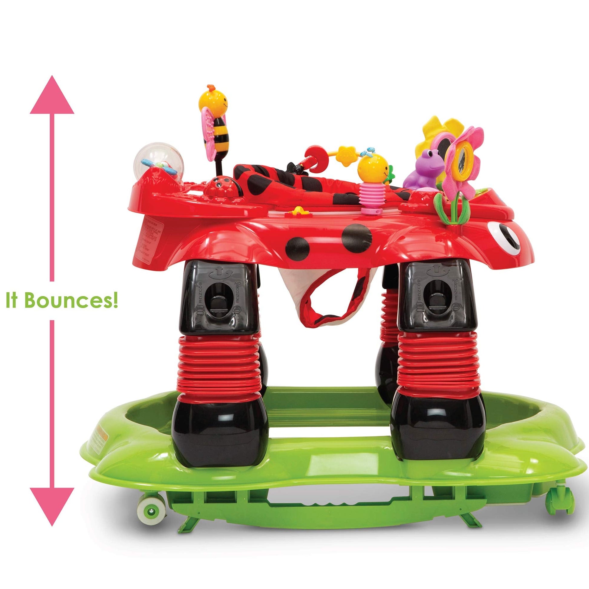 Height adjustable mechanism on Delta Children activity station