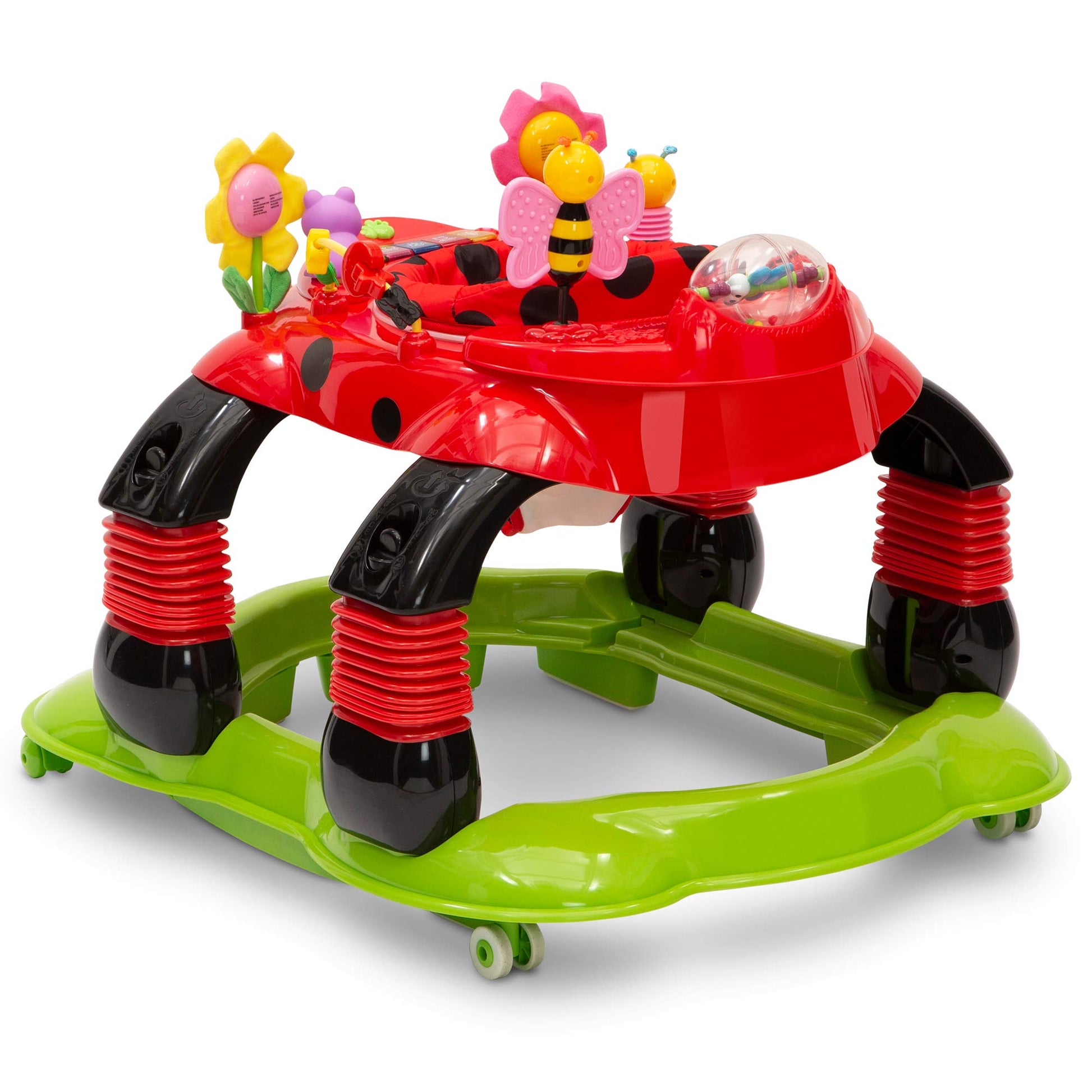 Machine washable seat fabric of Sadie the Ladybug walker