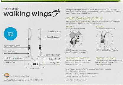 UpSpring Baby Walking Wings harness back view and buckle detail