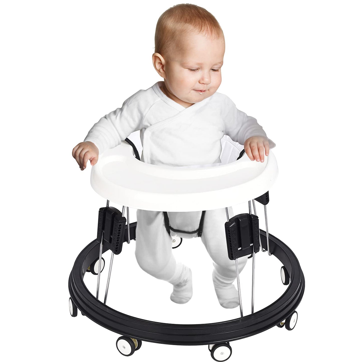Side profile of DaGiBayCn adjustable height baby walker