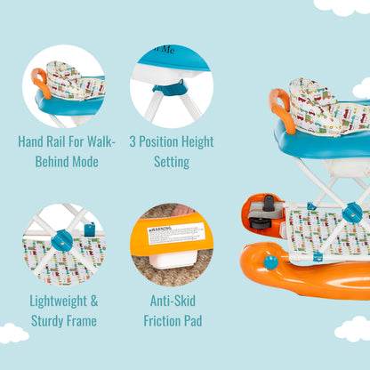 Dream On Me Go-Getter walker in walk-behind mode for toddlers