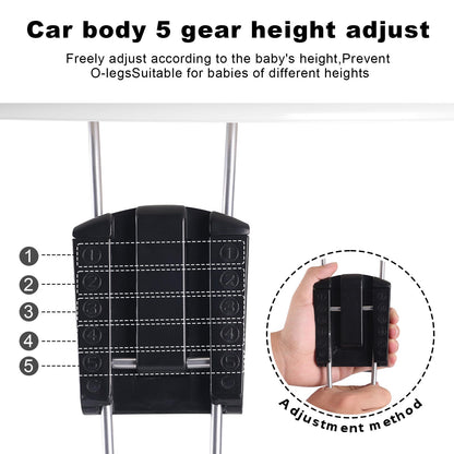 Folded DaGiBayCn baby walker showing compact storage capability