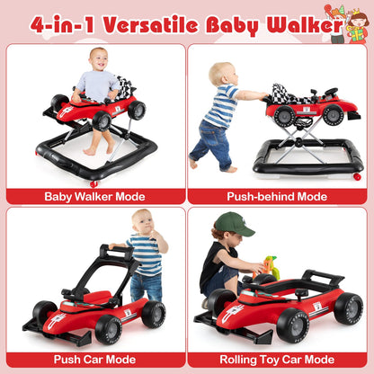 Honey Joy foldable infant activity walker side profile