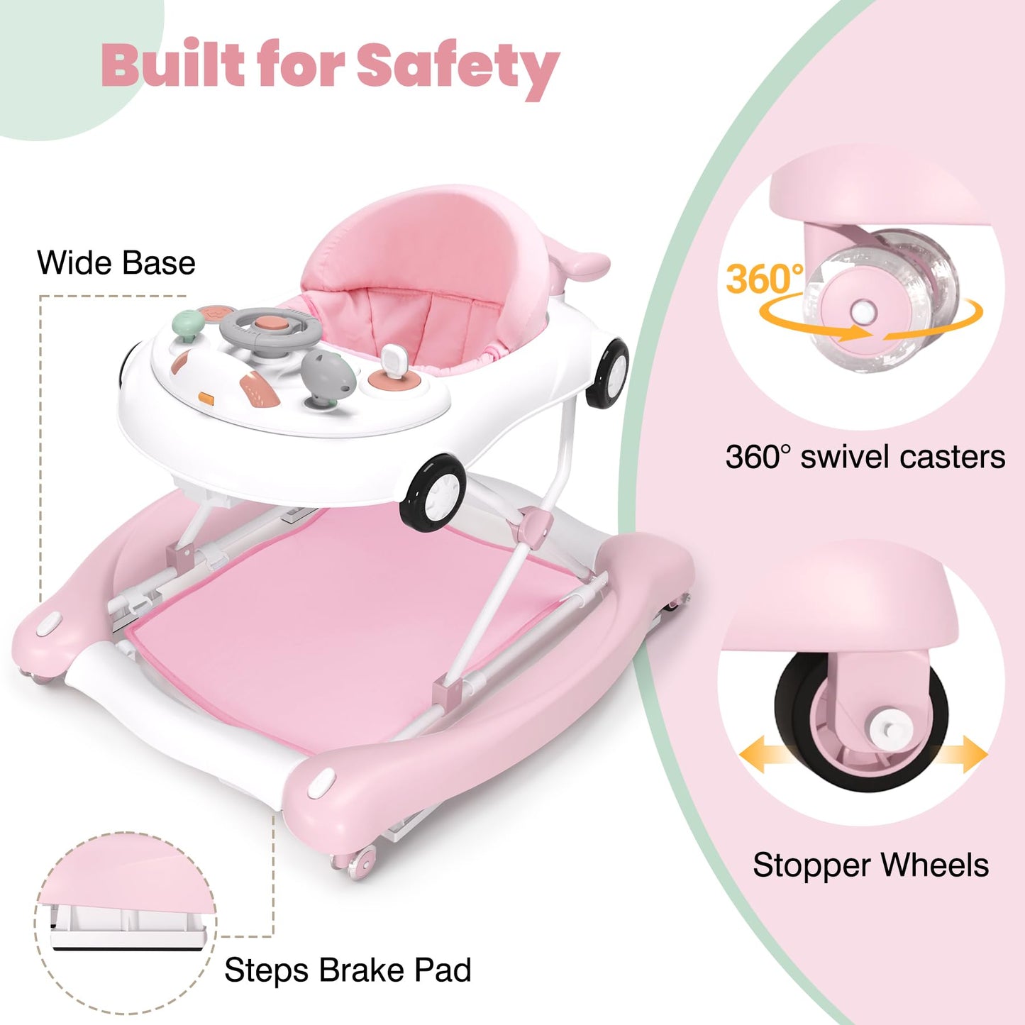 Hyes infant rocker and jumper mode details