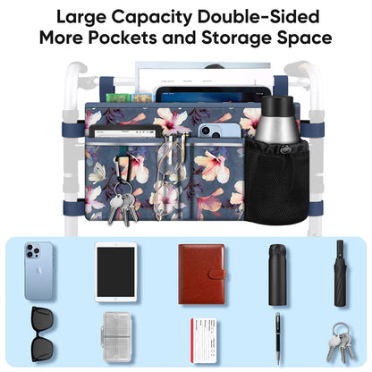 Finpac walker bag holding water bottle and daily items