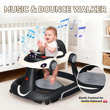 Haweek baby walker adjustable wheels and frame