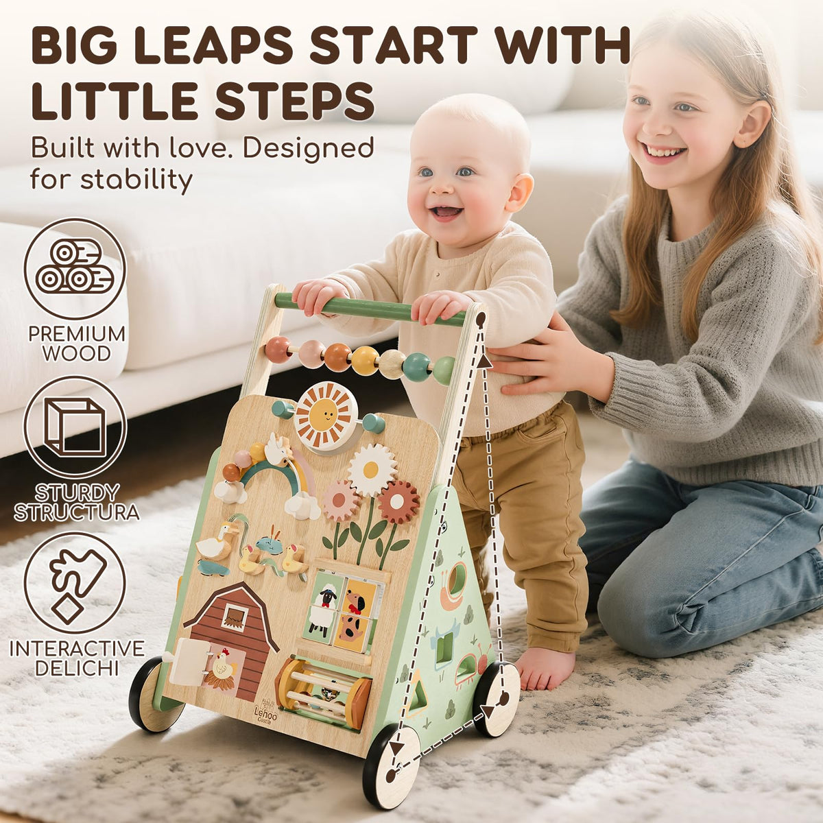 Lehoo Castle toddler push toy side profile