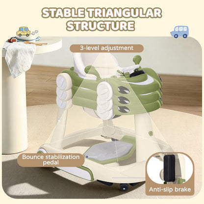 Lerrutue infant walker with removable footrest attached