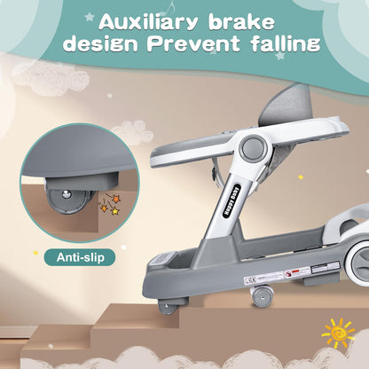 Close up of anti-fall safety features