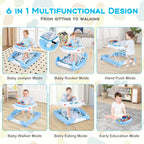 Goplus baby activity center side profile with adjustable height frame