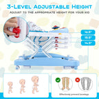 Goplus infant walker interactive musical toy tray close up
