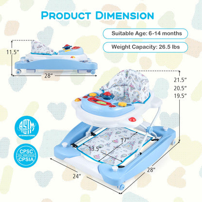 Safety base and wheels of Goplus baby activity center
