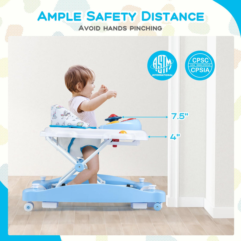 Goplus baby walker folded flat for compact storage