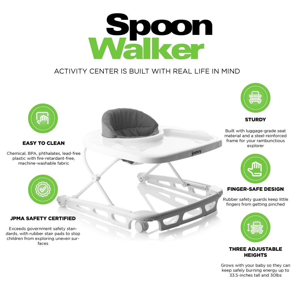 Close up of Joovy Spoon walker machine washable seat pad