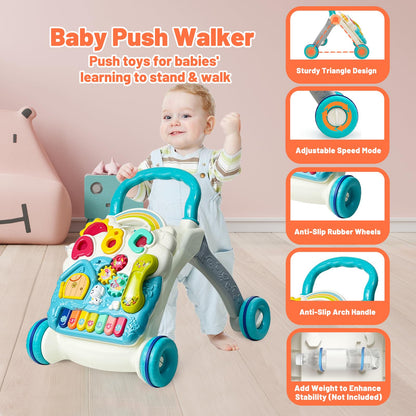 Detachable musical play panel for baby development