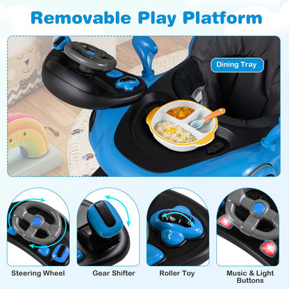 Baby Joy 7-in-1 activity center with music and lights display
