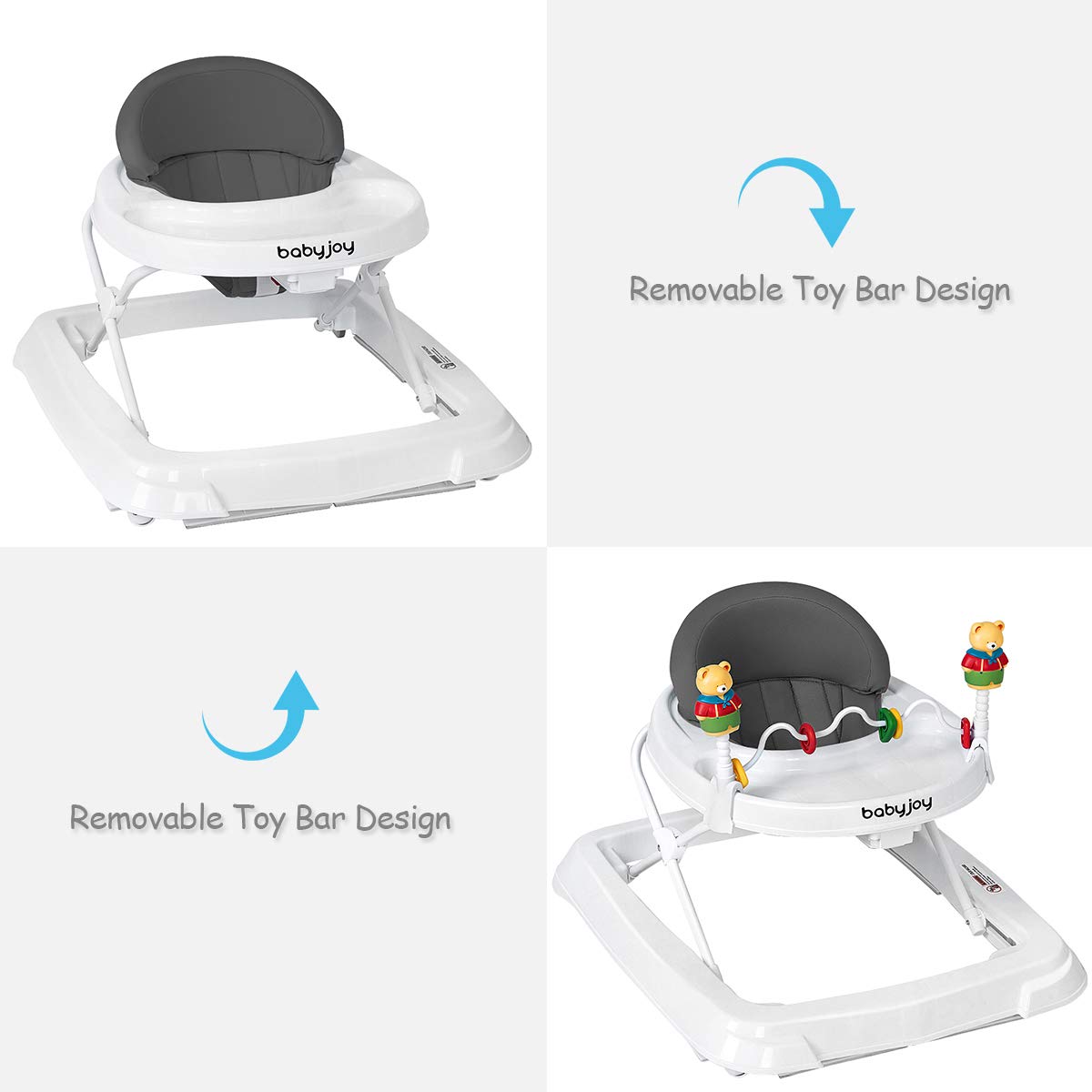 Baby Joy activity walker with removable toy tray