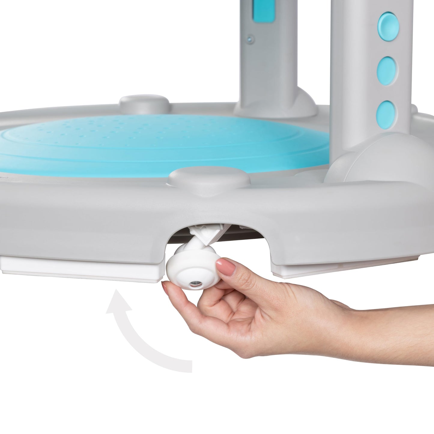 Top view of Smart Steps 360-degree swivel seat