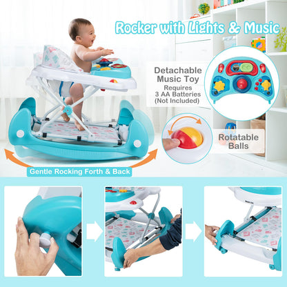 Honey Joy baby walker adjustable height settings detail
