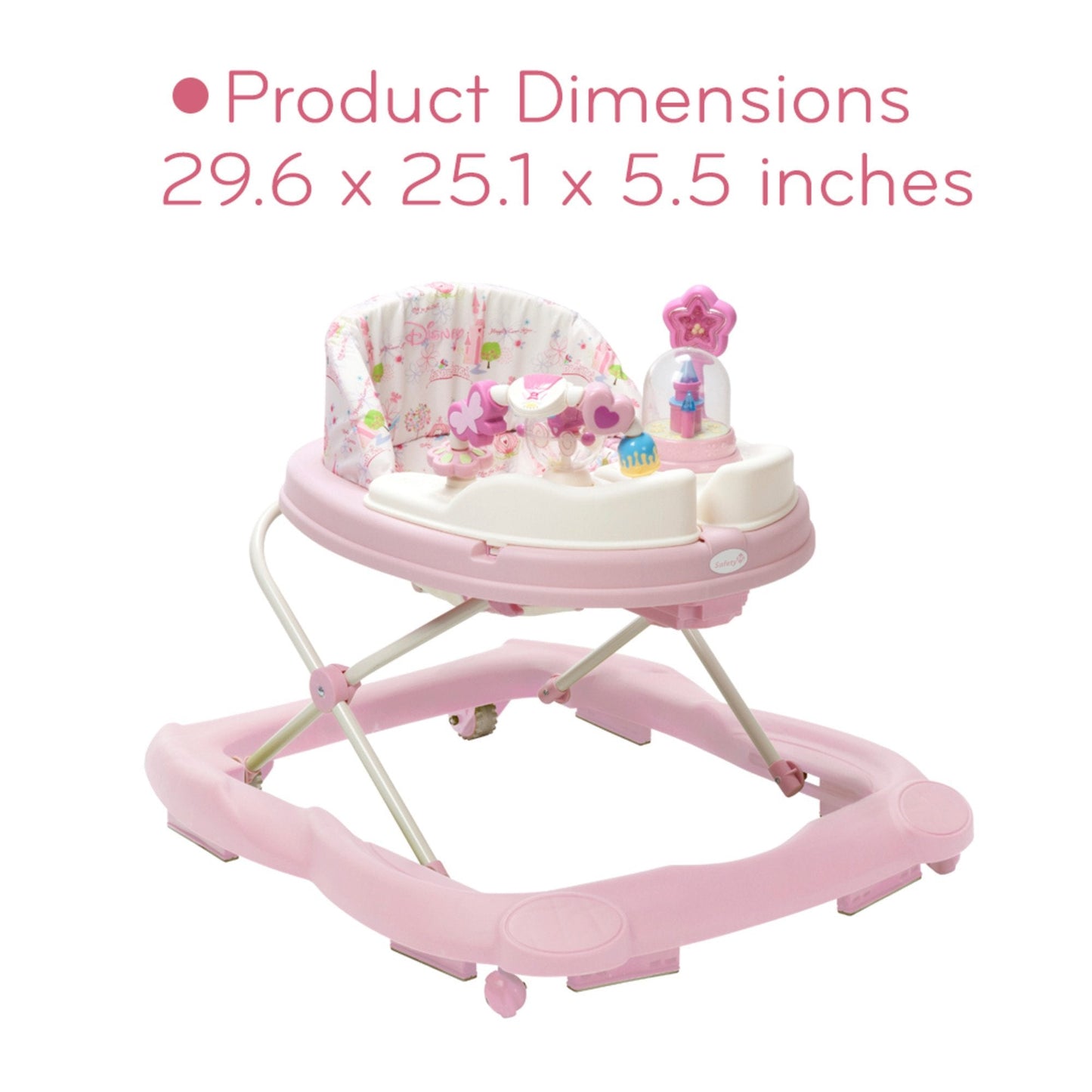 Adjustable height mechanism on Disney baby walker