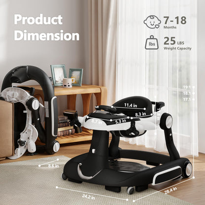 Baby playing in the Kinder King 8-in-1 activity center