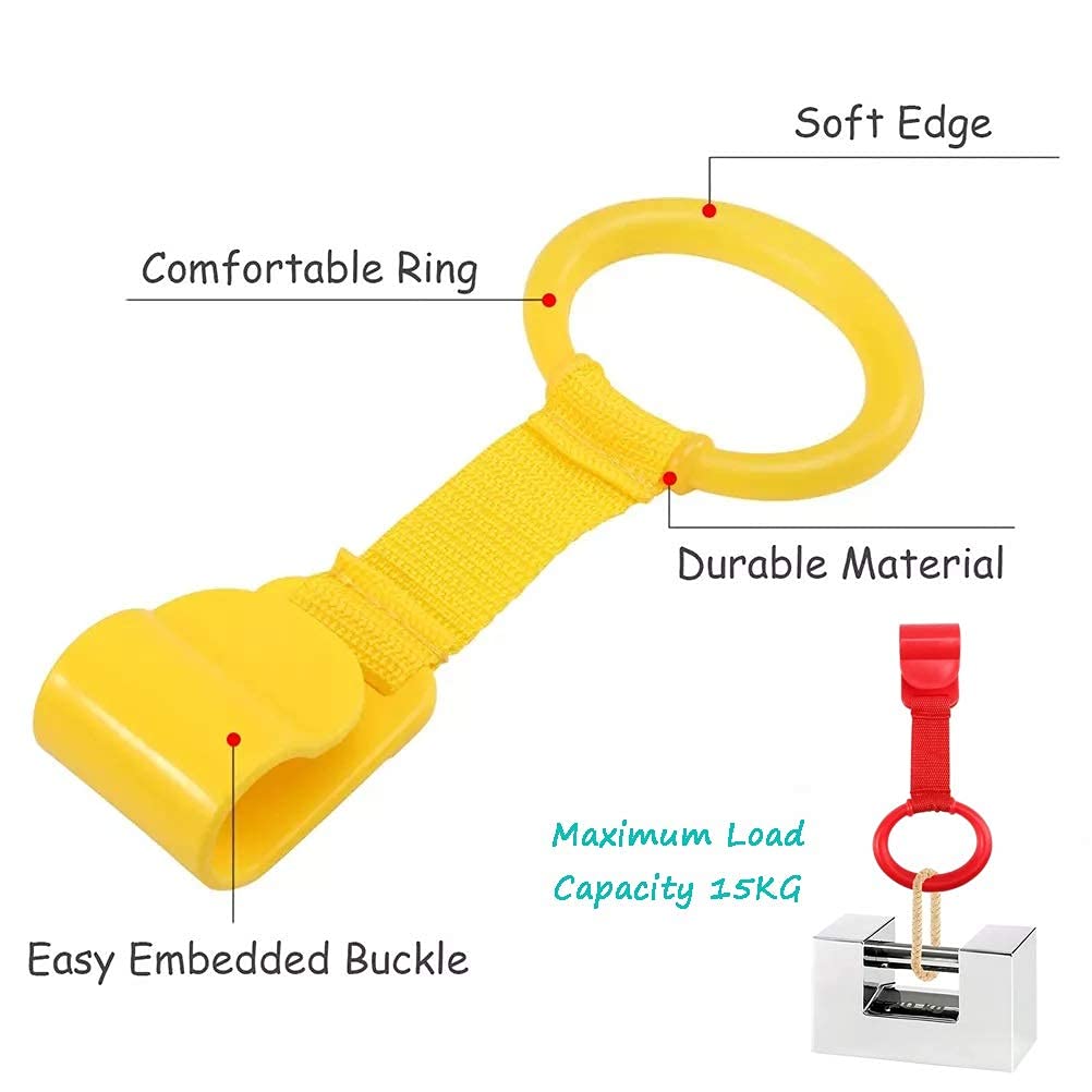 Multicolor baby gym rings for crib standing training