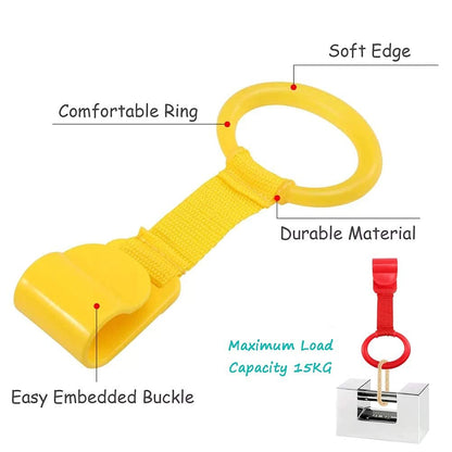 Multicolor baby gym rings for crib standing training