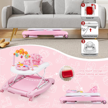 Folded Boyro baby walker for compact storage