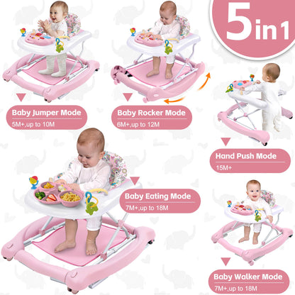 Pawtong baby walker converted into rocker mode