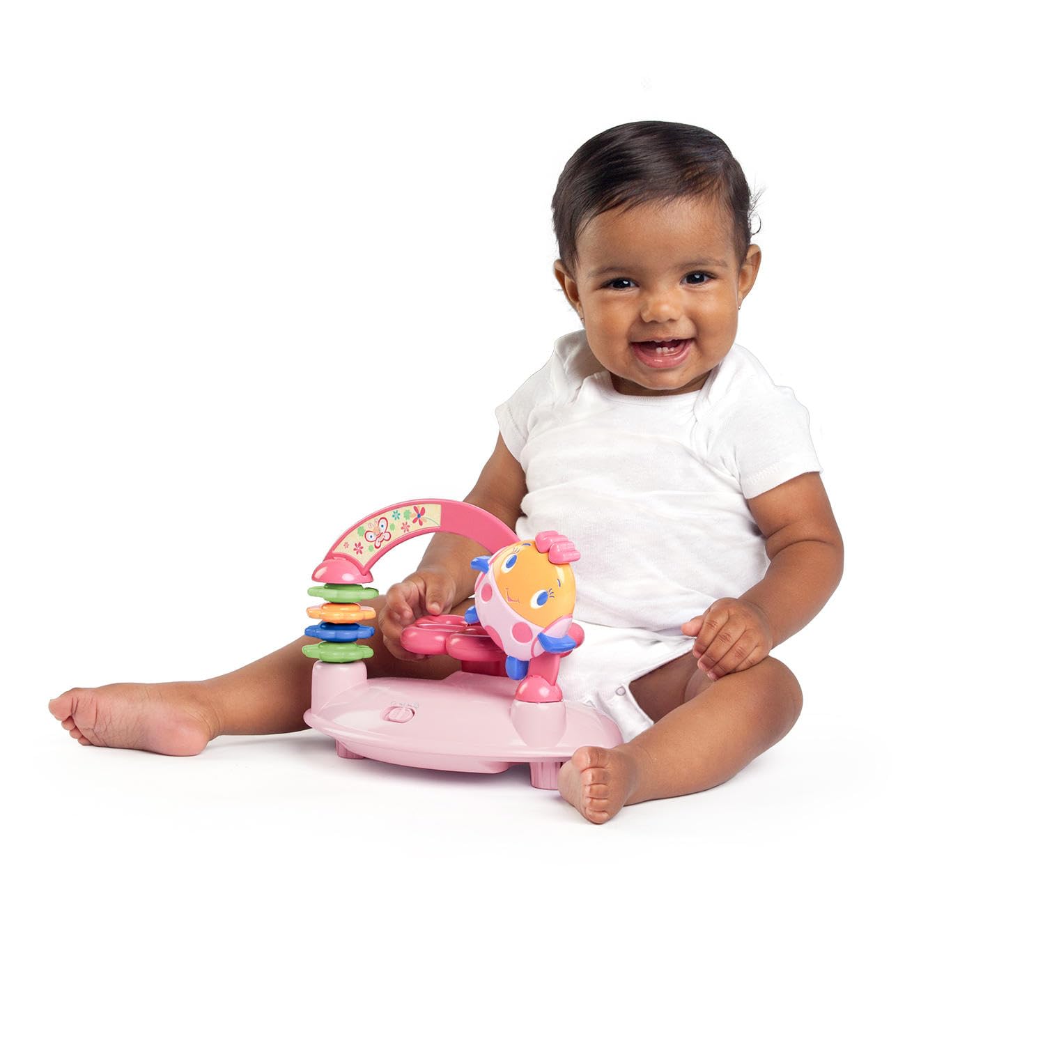 Adjustable height feature on Juneberry baby walker