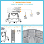 Wnttmt portable baby walker with dinner plate attached