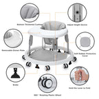 Wnttmt baby walker folded down for compact storage