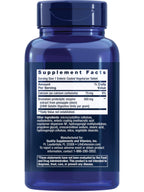 Life Extension Bromelain 500 milligram supplement bottle back label nutritional facts
