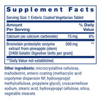Life Extension enteric coated tablets container side profile view