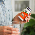 NOW Foods Ashwagandha herbal supplement capsules poured out