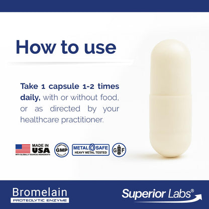 Superior Labs Bromelain non-GMO pineapple enzyme branding
