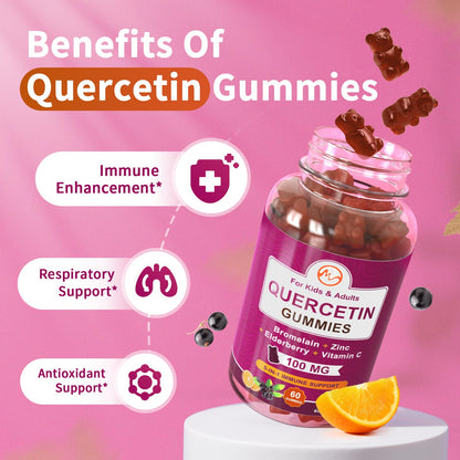 M Inch Quercetin Gummies supplement facts label