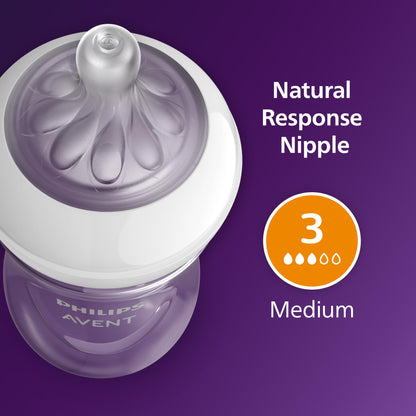 Philips Avent Natural Response bottle parts disassembled
