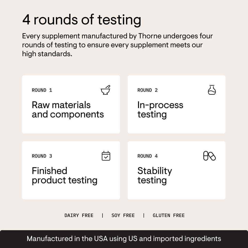 Thorne Multi Vitamin Elite daily vitamin supplement ingredients view