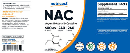 Nutricost authentic cellular redox balance supplement bottle safely sealed for purity