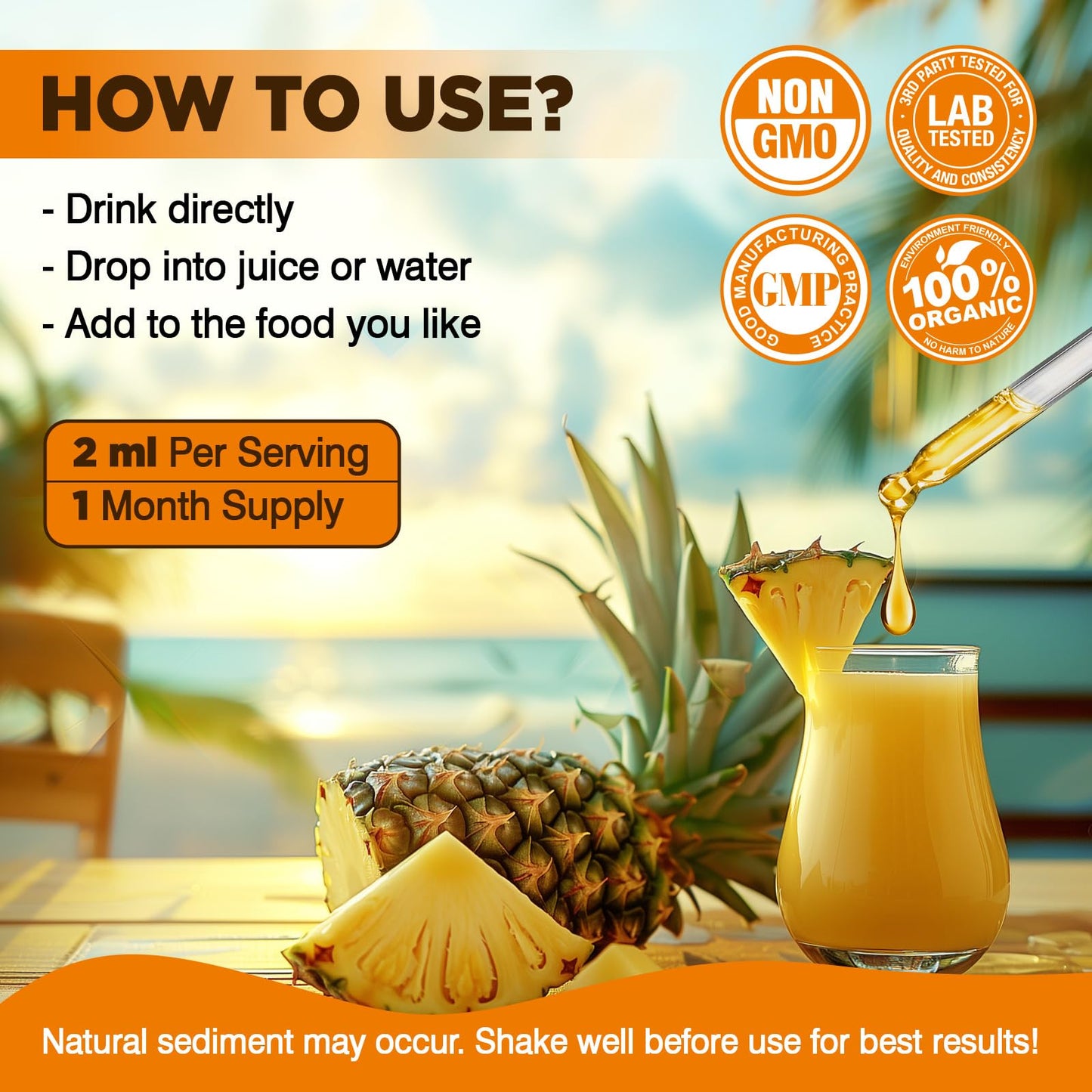 Professional grade liposomal quercetin drops for daily wellness