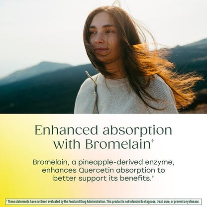 MegaFood Quercetin with Bromelain supplement facts label